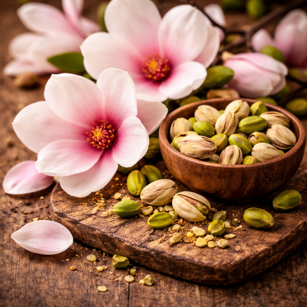Magnolijas un pistācijas aromātiskā eļļa