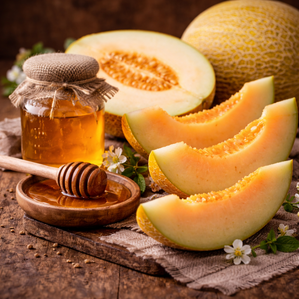 Melones un medus aromātiskā eļļa