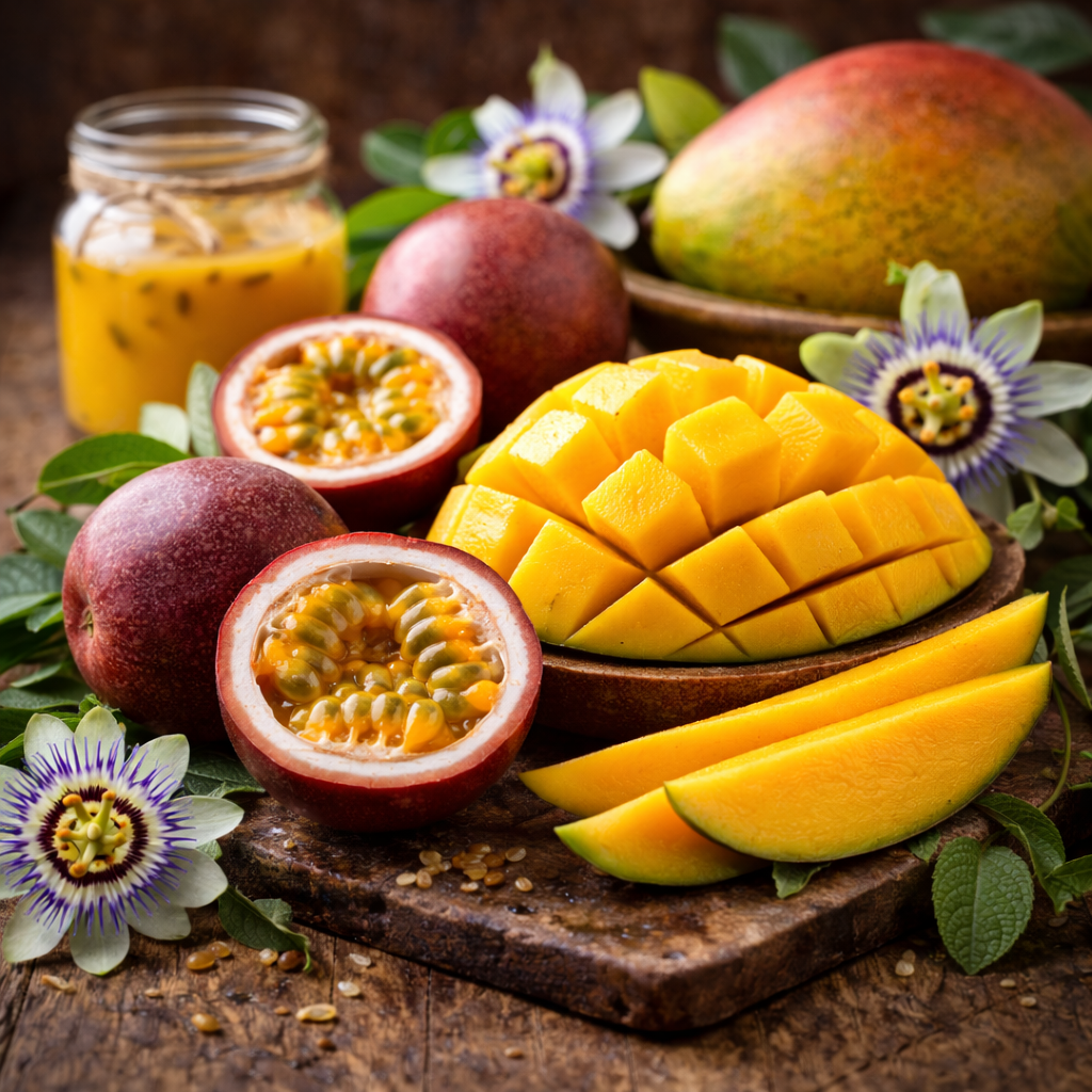 Pasiflora un mango aromātiskā eļļa